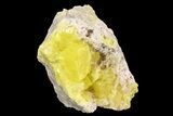 Sulfur Crystals & Strontianite on Matrix - Italy #93648-1